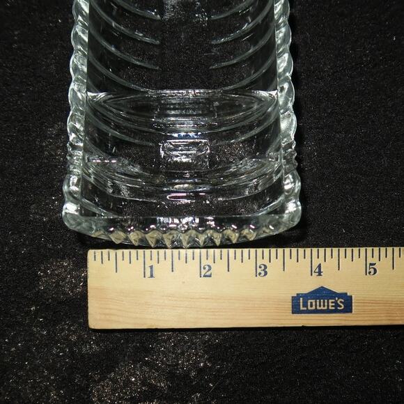 Footed Glass Trinket Tray Vanity Serving Decor Elegant Clear Divided - Picture 2 of 14